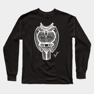 Badass owl (white version) Long Sleeve T-Shirt